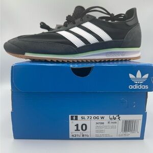 Adidas SL 72 OG Black and White Sneakers women’s size 10, new in box
